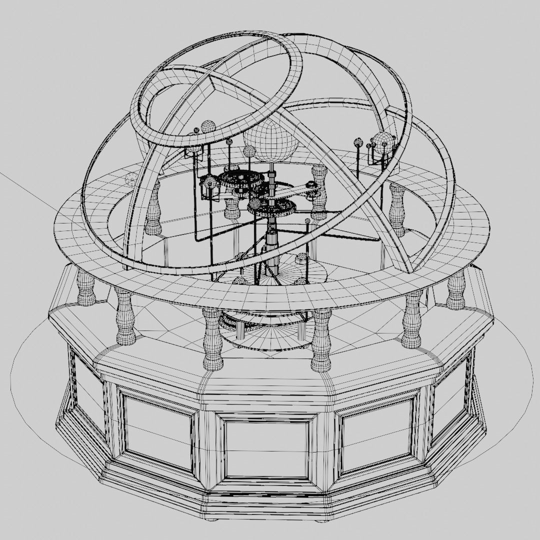 Orrery Planetary Solar System Display 3D model_4