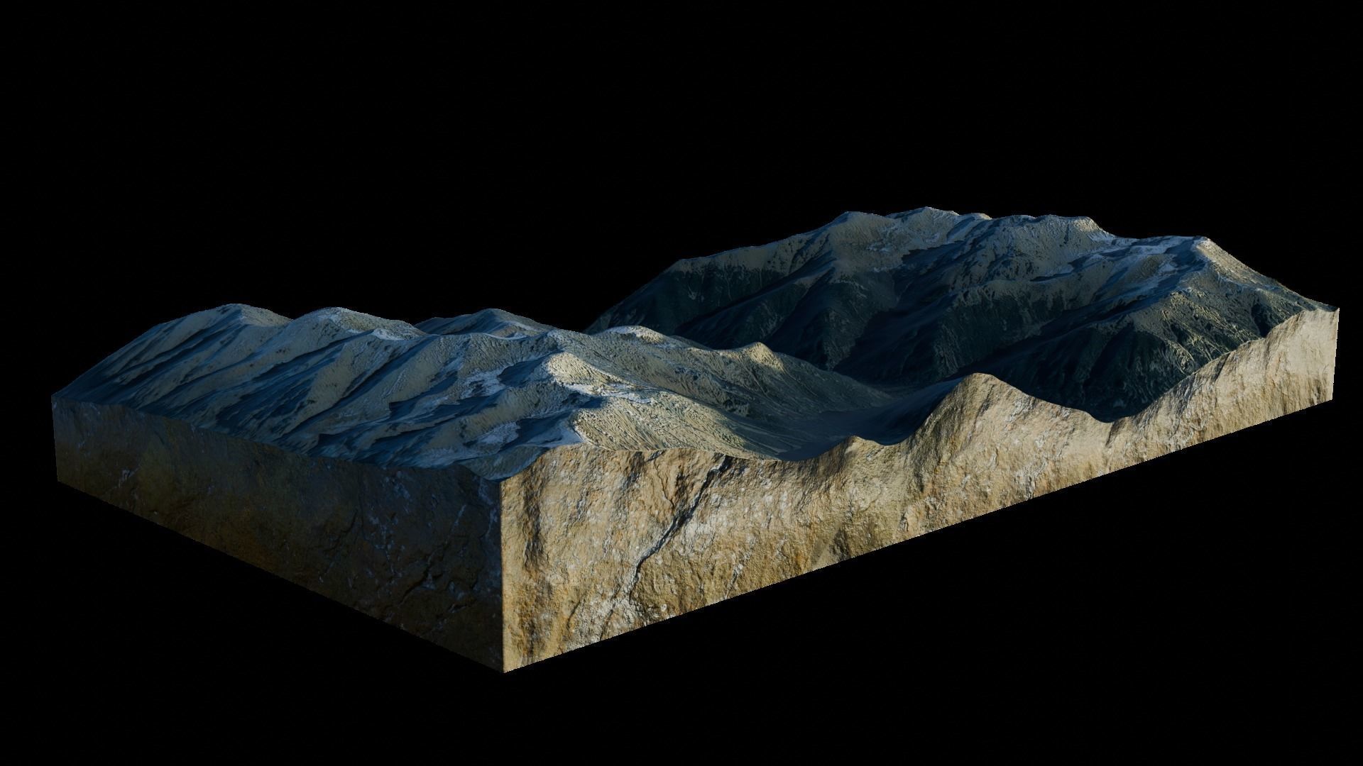 Mountain Landscape 3D model 3D model_3