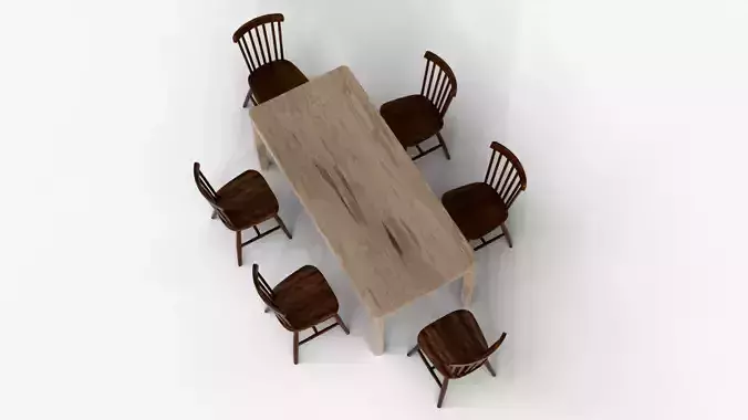 Luxury Wooden Dining Table Set