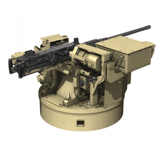 Remote weapon station RWS - Browning M2 3D model_5