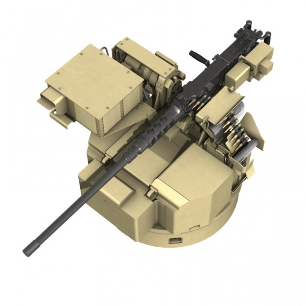 Remote weapon station RWS - Browning M2 3D model_3