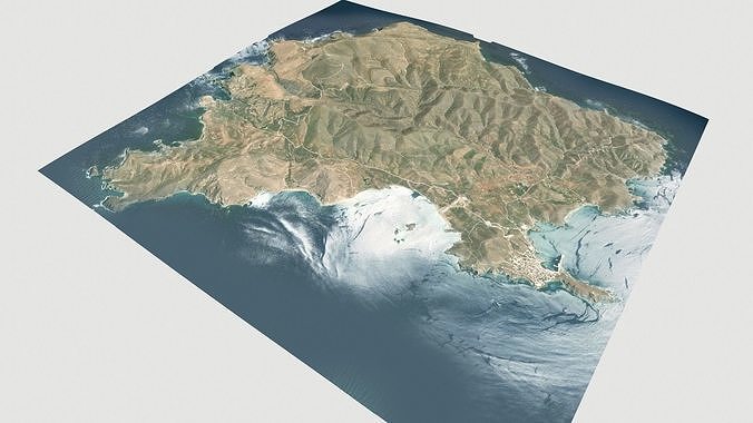 Psara Island Greece  3D model 6
