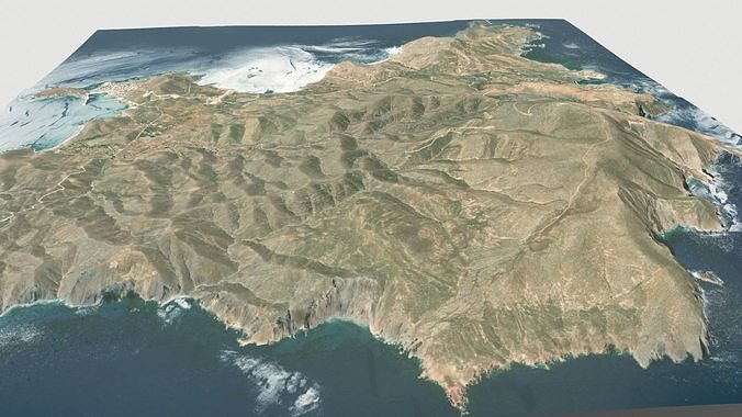 Psara Island Greece  3D model 2