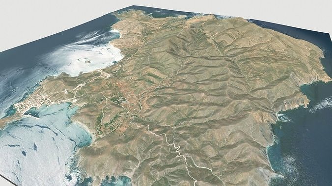 Psara Island Greece  3D model 5