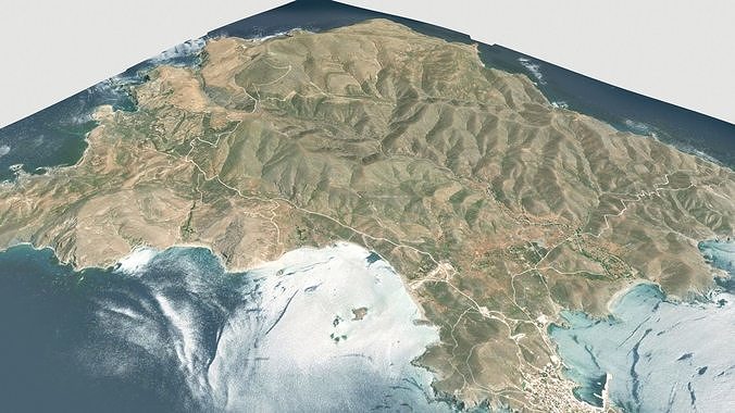 Psara Island Greece  3D model 3