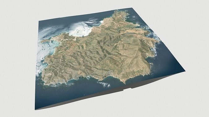 Psara Island Greece  3D model 7
