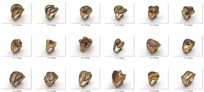 ring 25 pieces drawing 3d rihone drawing ring rings ring jewelry