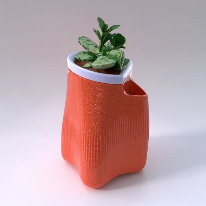 Fluidic Planter 3D print model_5