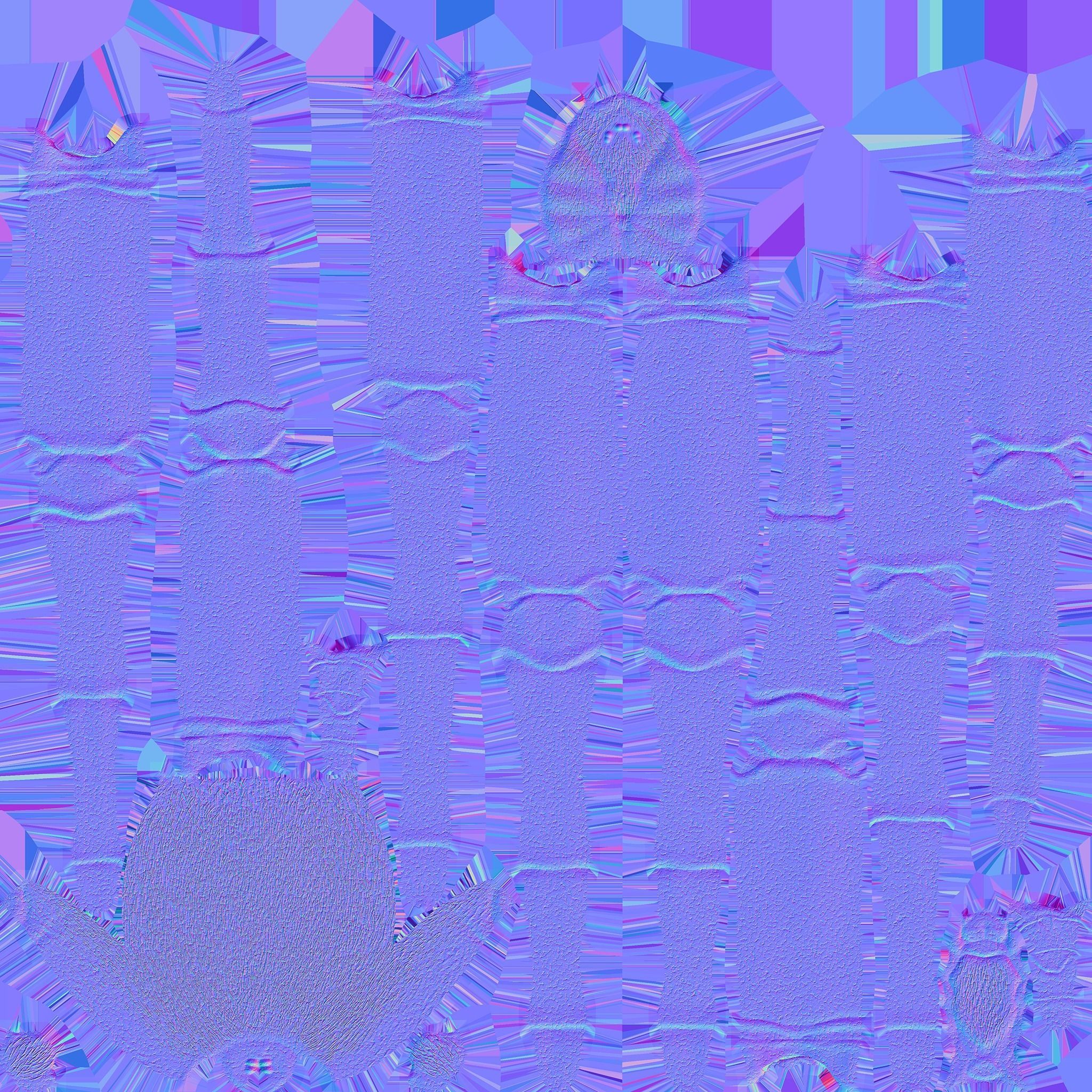 Brown Recluse Spider Low-poly 3D model_14