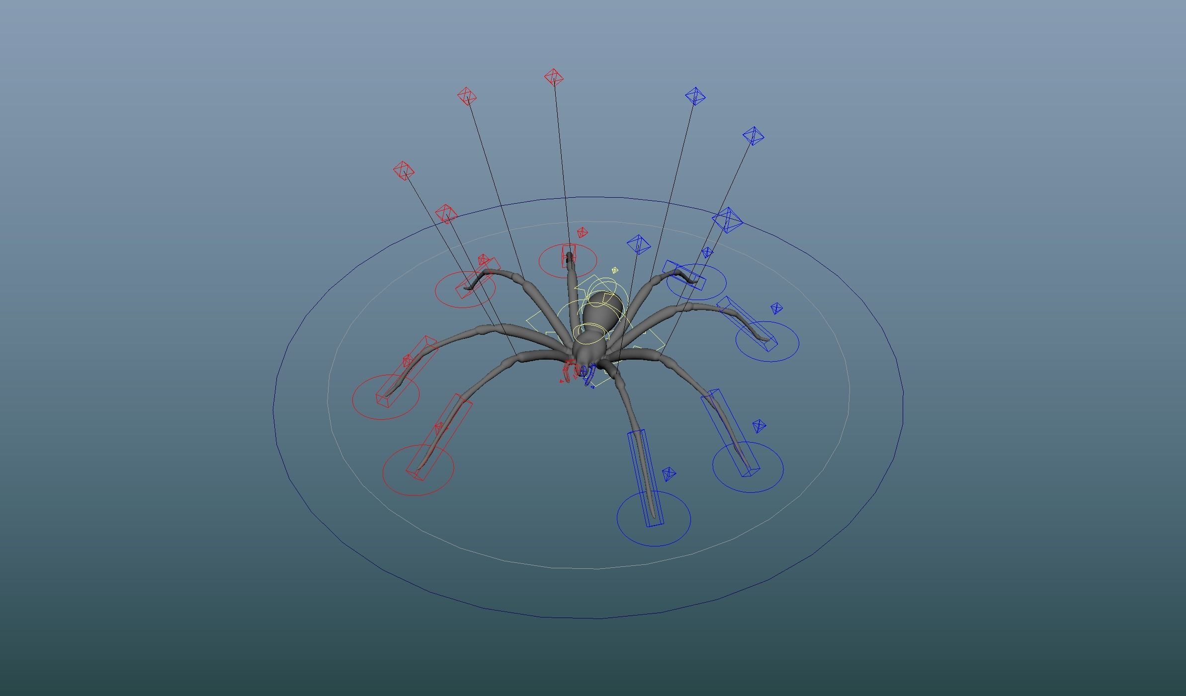 Brown Recluse Spider Low-poly 3D model_10