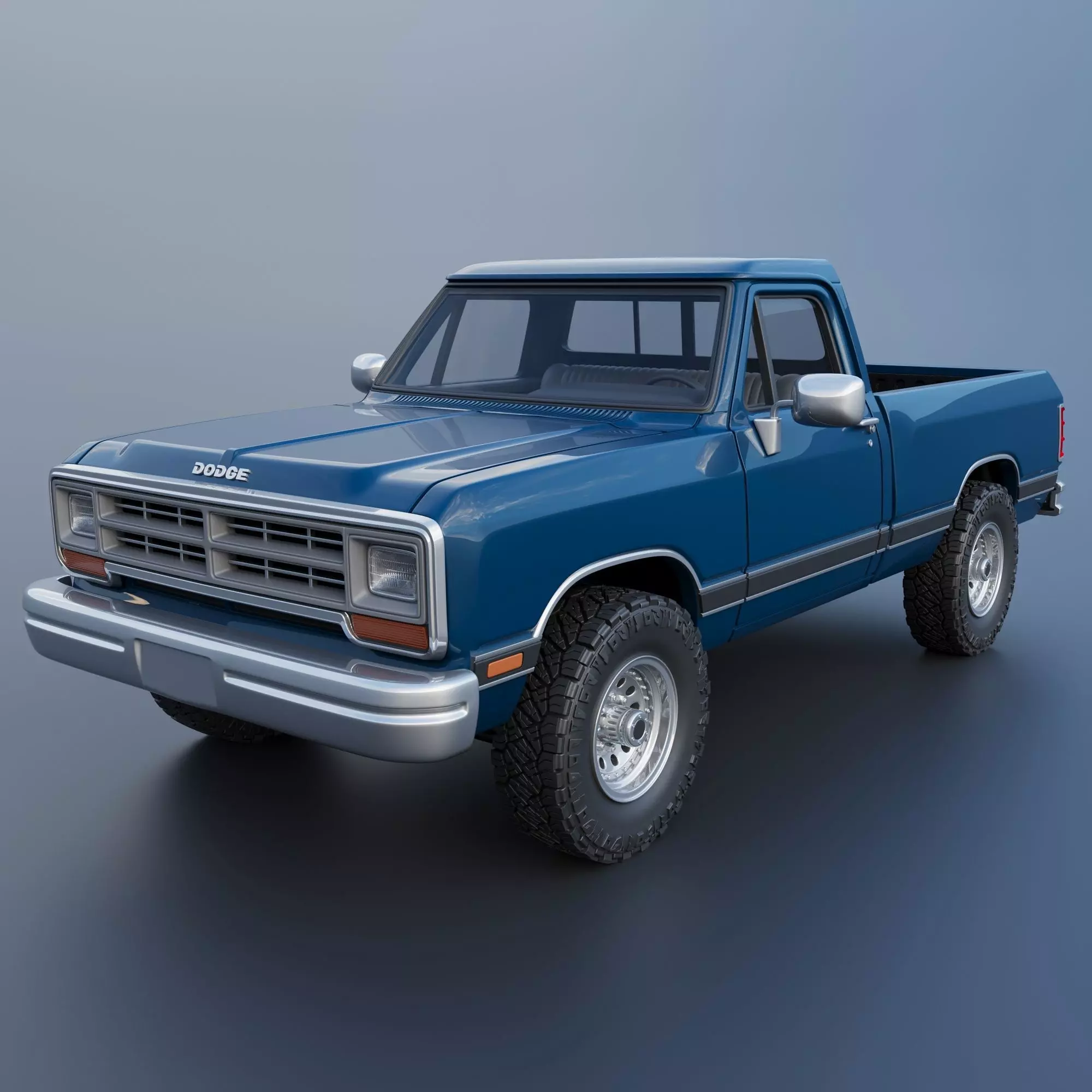 Dodge Ram W150 1987 3D print model