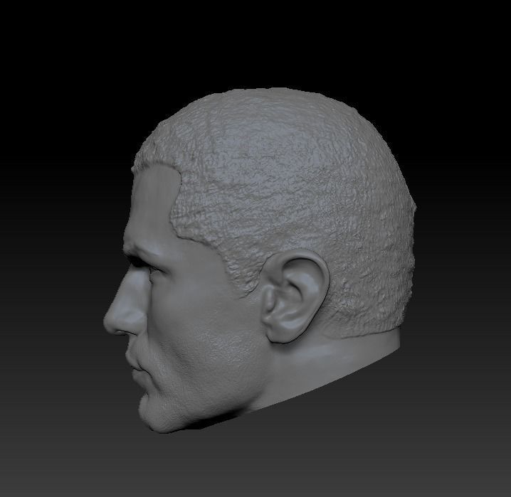 Starkiller head sculpt from Star Wars The Force Unleashed 3D model_3