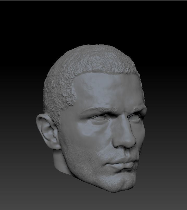 Starkiller head sculpt from Star Wars The Force Unleashed 3D model_4