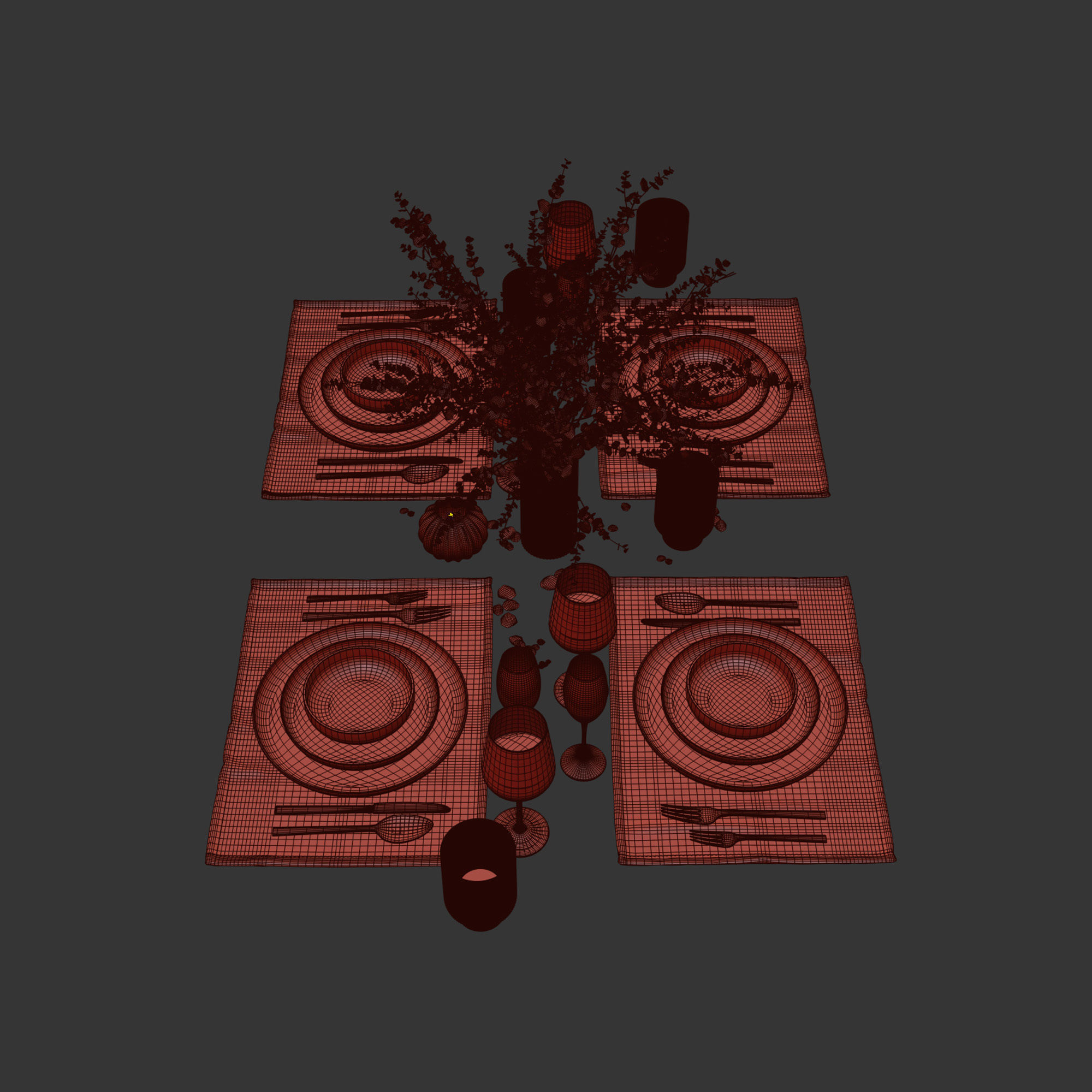 Table setting 43 3D model_9