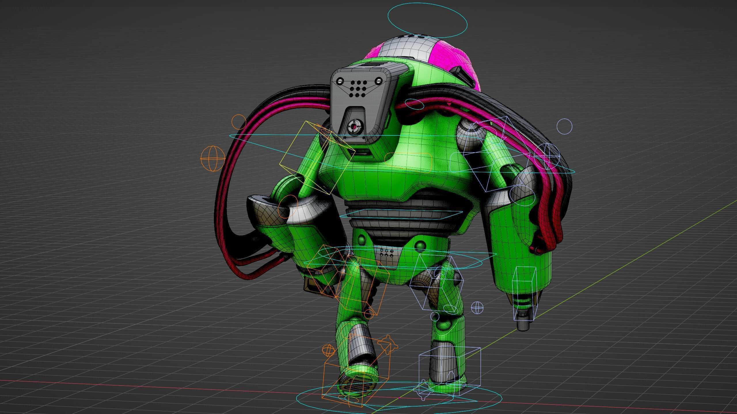 MINERAL PICKER BOT Rigged for Unreal Engine - Unity - MIXAMO 3D model_38