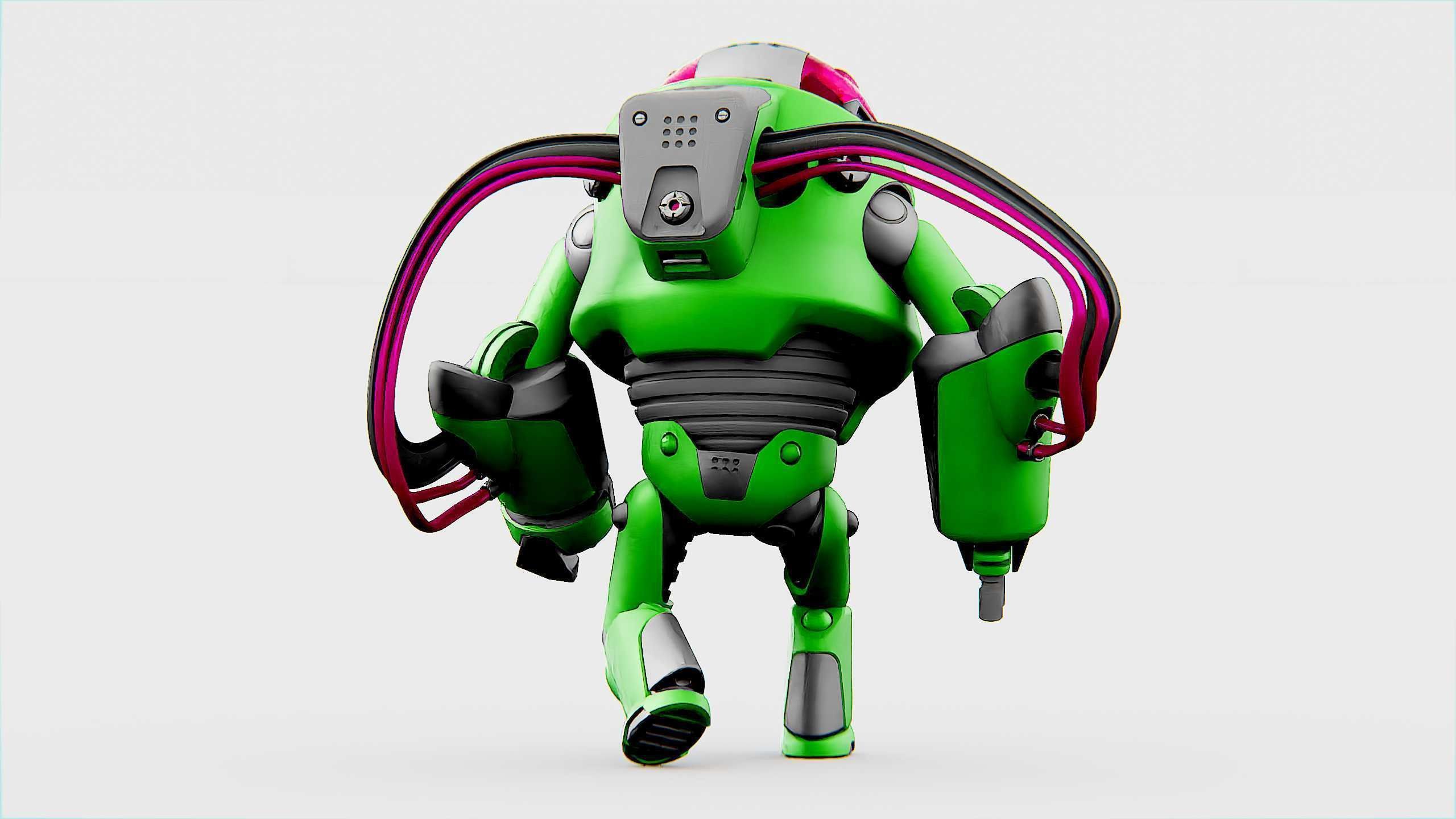 MINERAL PICKER BOT Rigged for Unreal Engine - Unity - MIXAMO 3D model_11