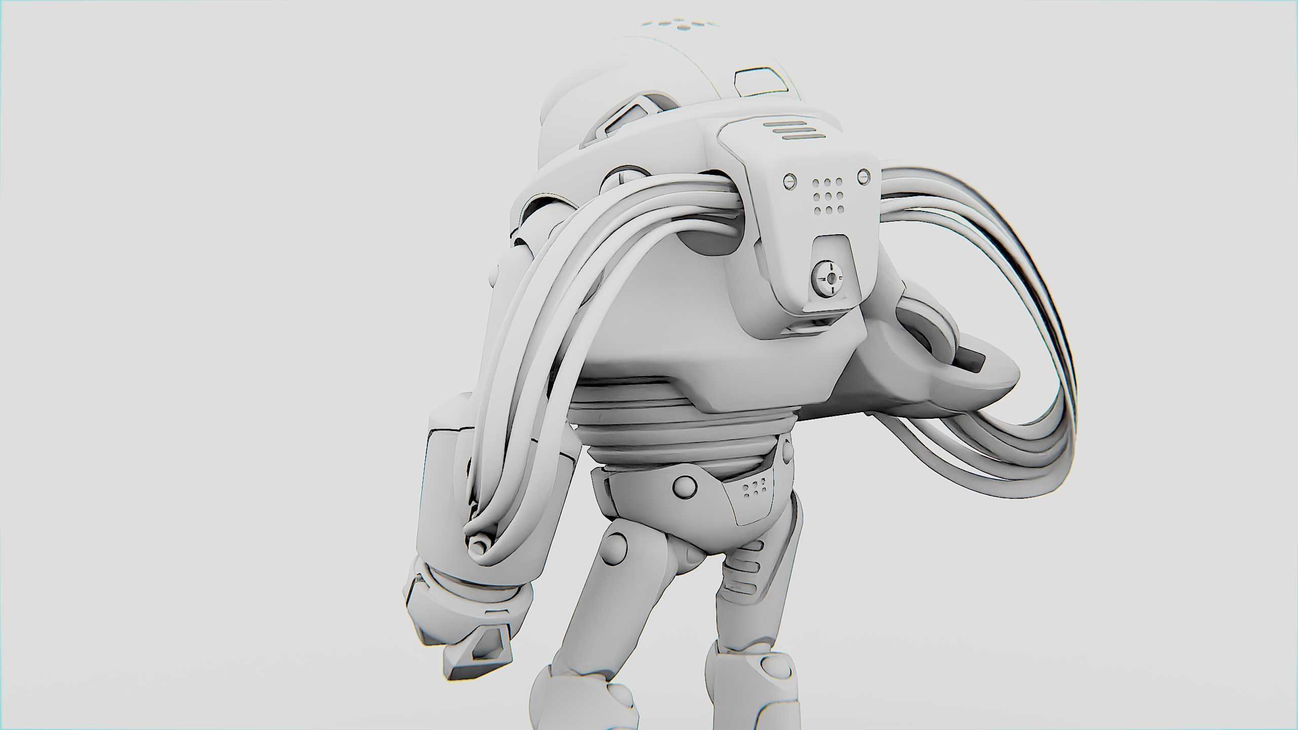 MINERAL PICKER BOT Rigged for Unreal Engine - Unity - MIXAMO 3D model_33