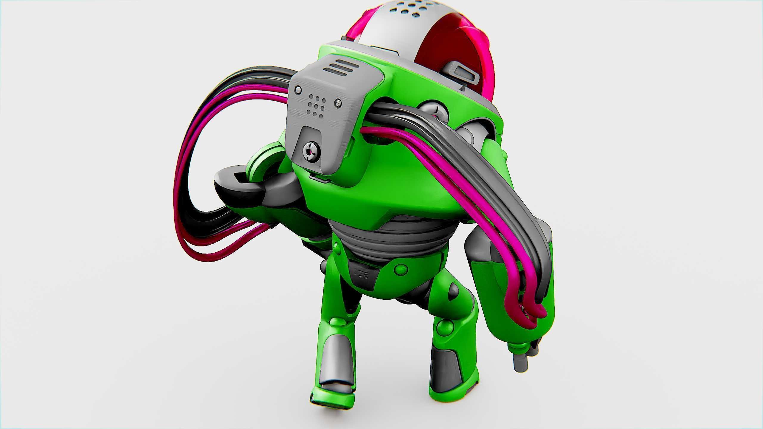 MINERAL PICKER BOT Rigged for Unreal Engine - Unity - MIXAMO 3D model_23