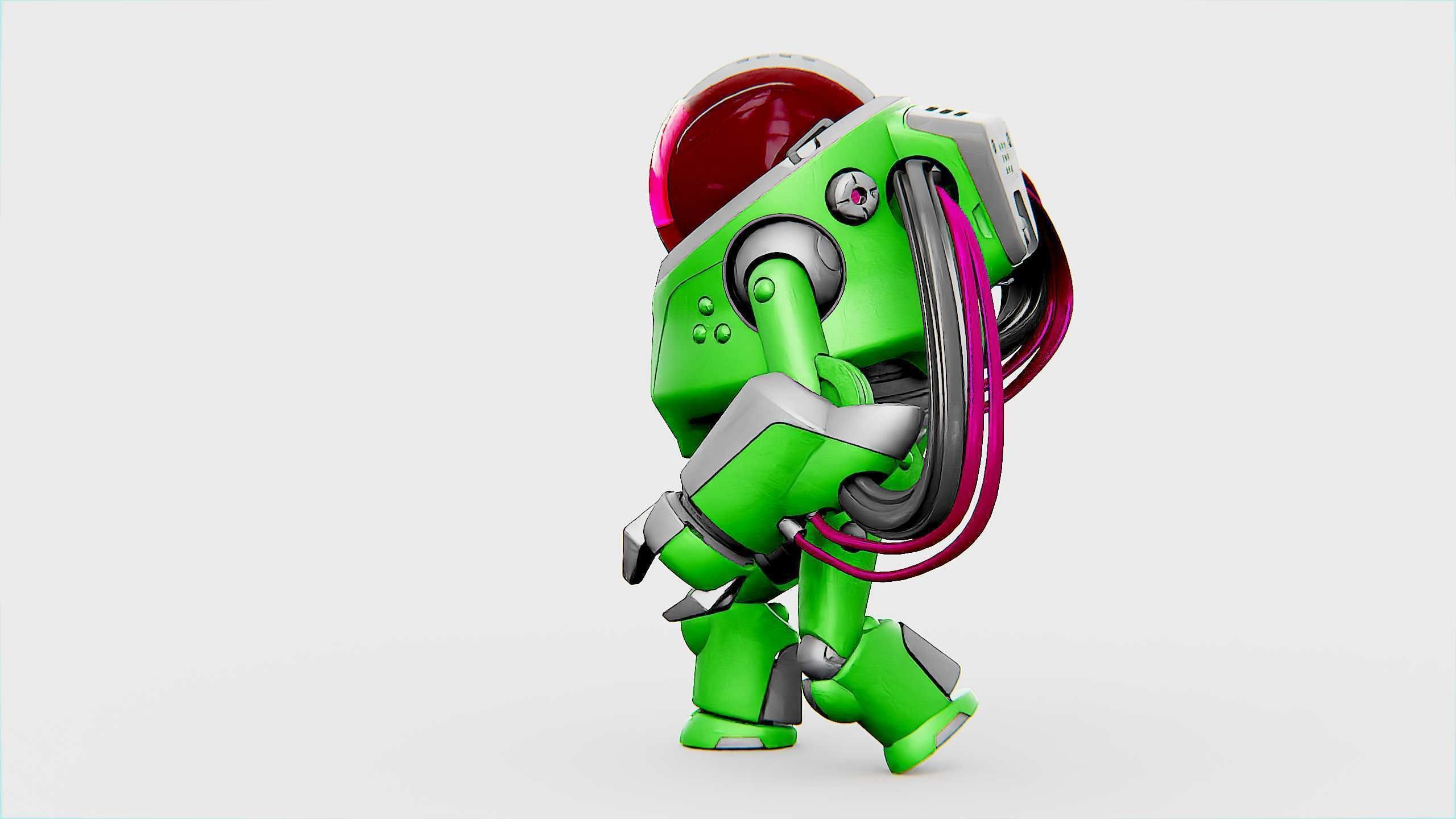 MINERAL PICKER BOT Rigged for Unreal Engine - Unity - MIXAMO 3D model_16