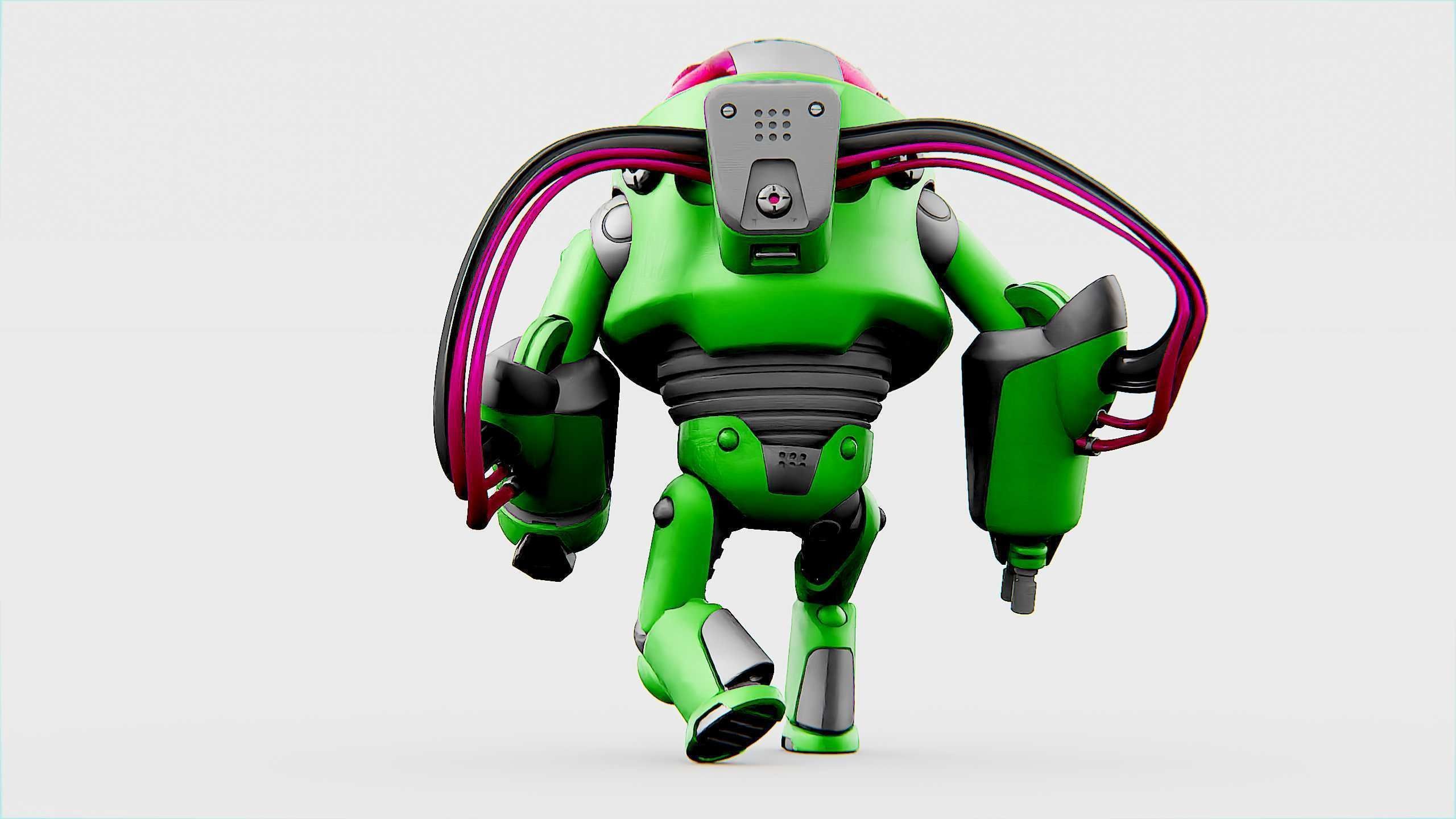 MINERAL PICKER BOT Rigged for Unreal Engine - Unity - MIXAMO 3D model_12