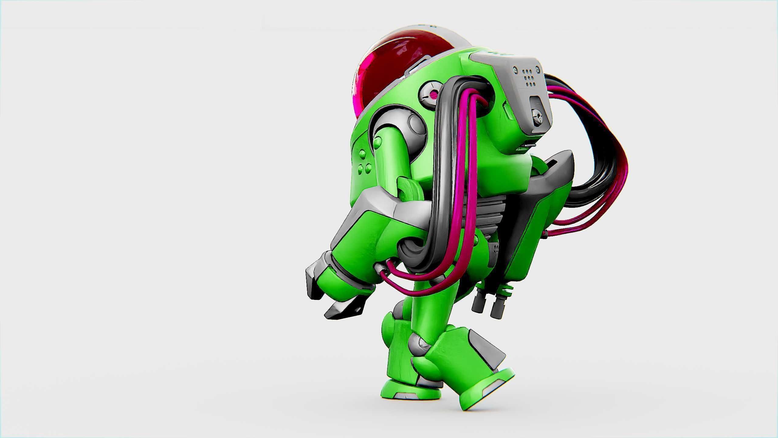 MINERAL PICKER BOT Rigged for Unreal Engine - Unity - MIXAMO 3D model_15