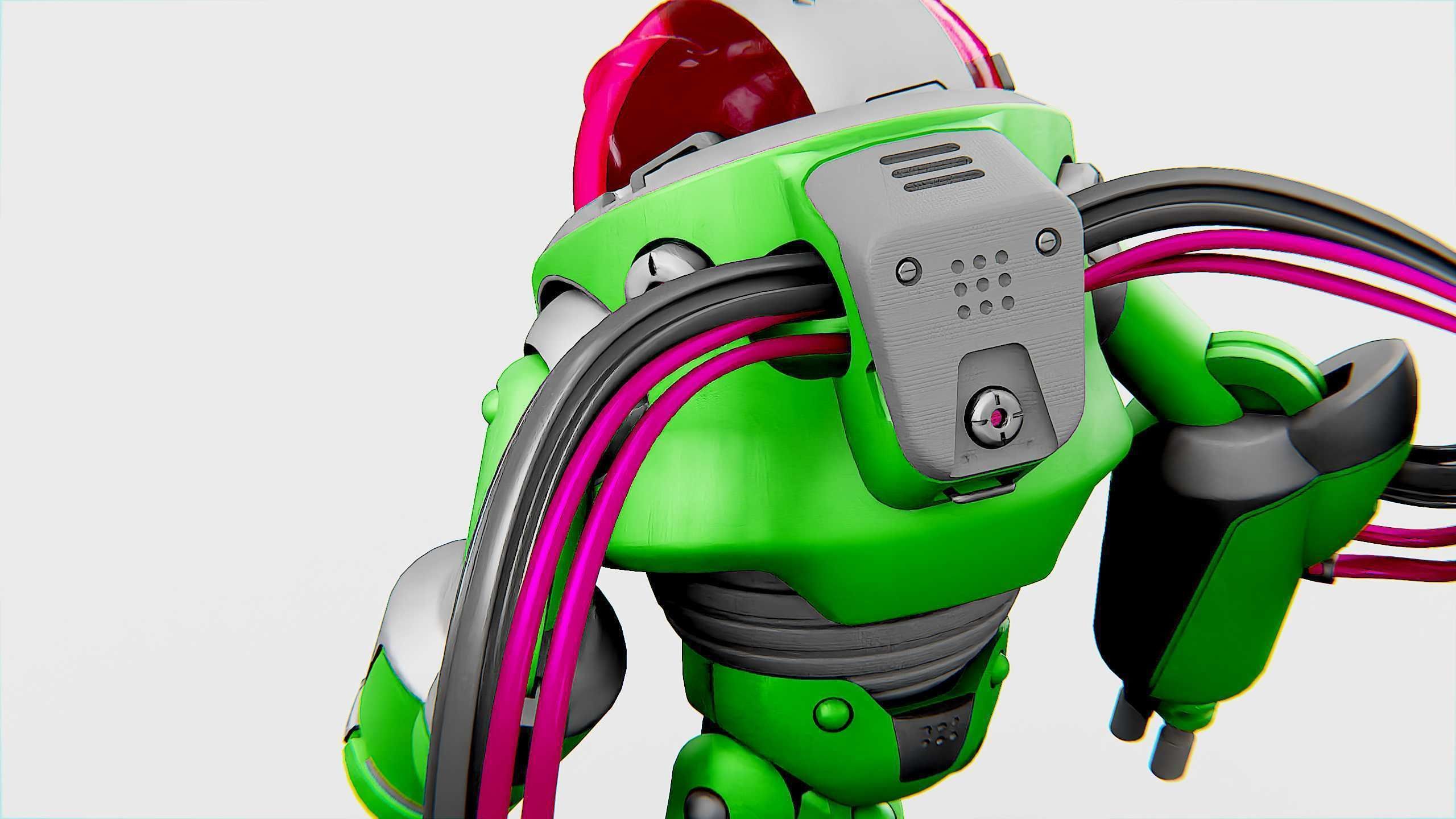 MINERAL PICKER BOT Rigged for Unreal Engine - Unity - MIXAMO 3D model_21