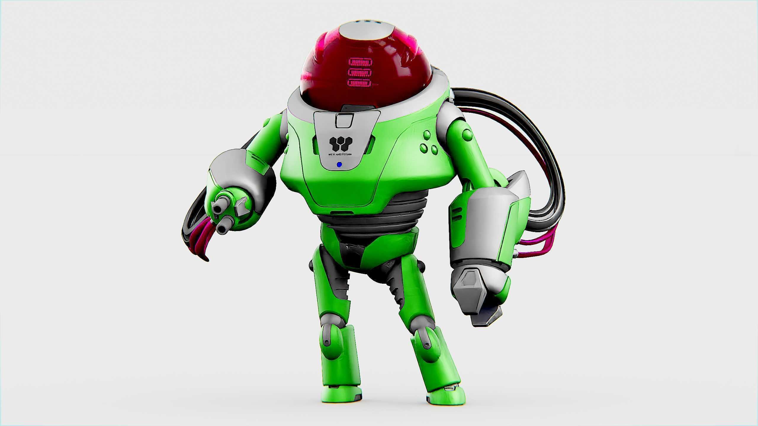 MINERAL PICKER BOT Rigged for Unreal Engine - Unity - MIXAMO 3D model_26