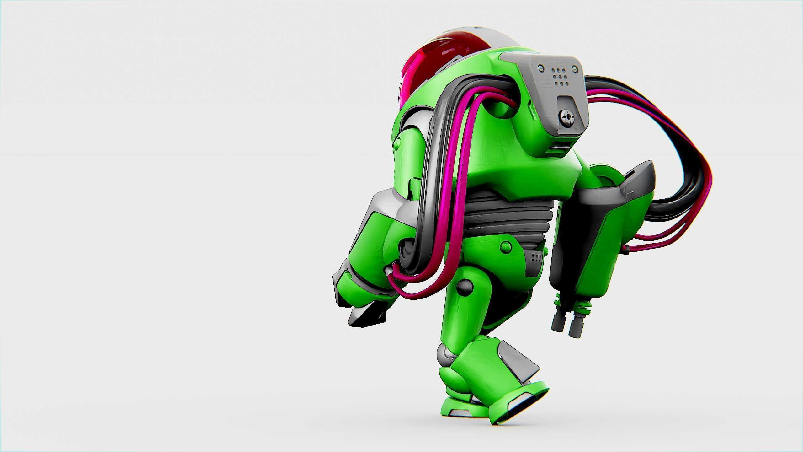 MINERAL PICKER BOT Rigged for Unreal Engine - Unity - MIXAMO 3D model_14