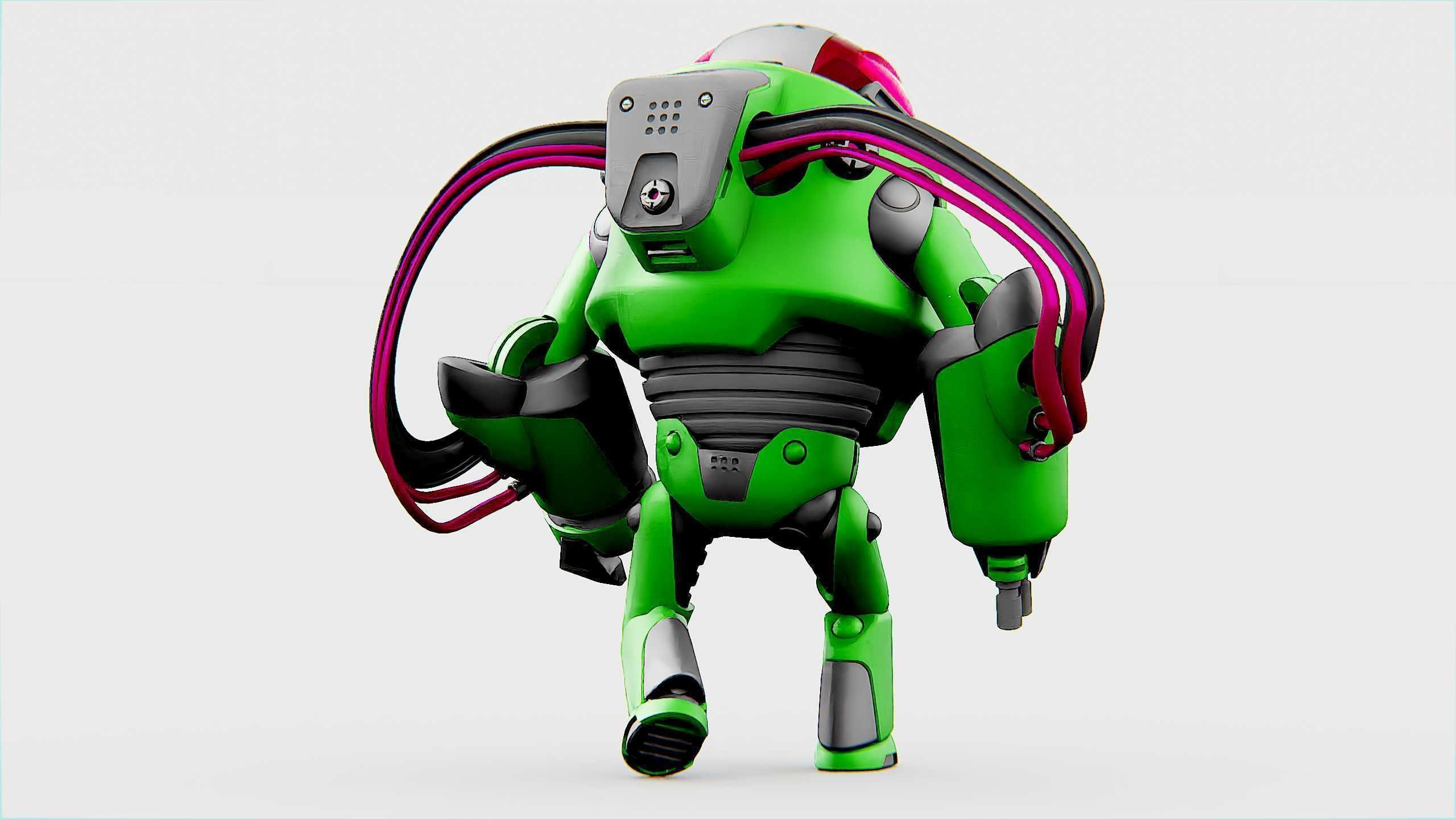 MINERAL PICKER BOT Rigged for Unreal Engine - Unity - MIXAMO 3D model_10