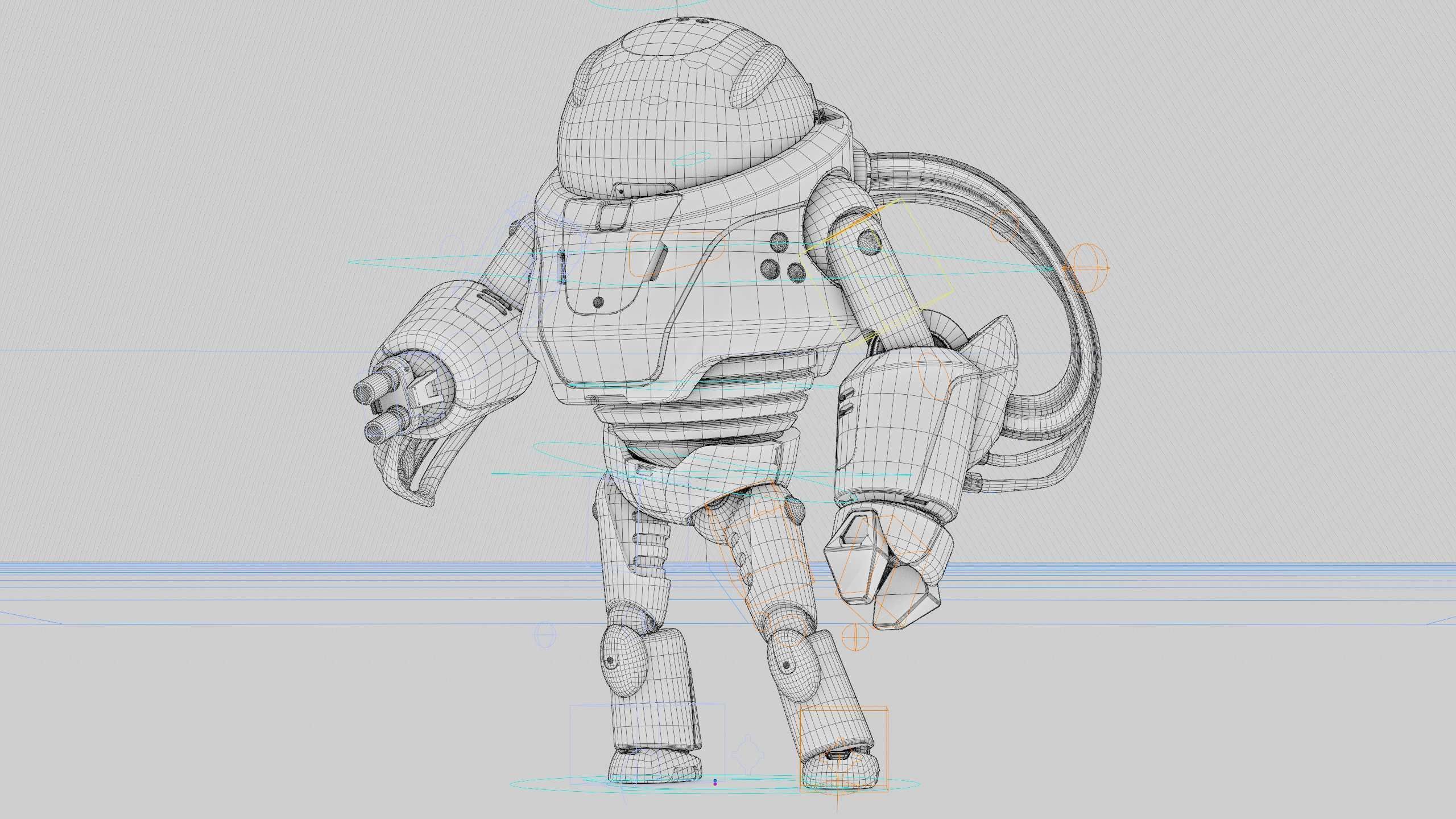 MINERAL PICKER BOT Rigged for Unreal Engine - Unity - MIXAMO 3D model_42