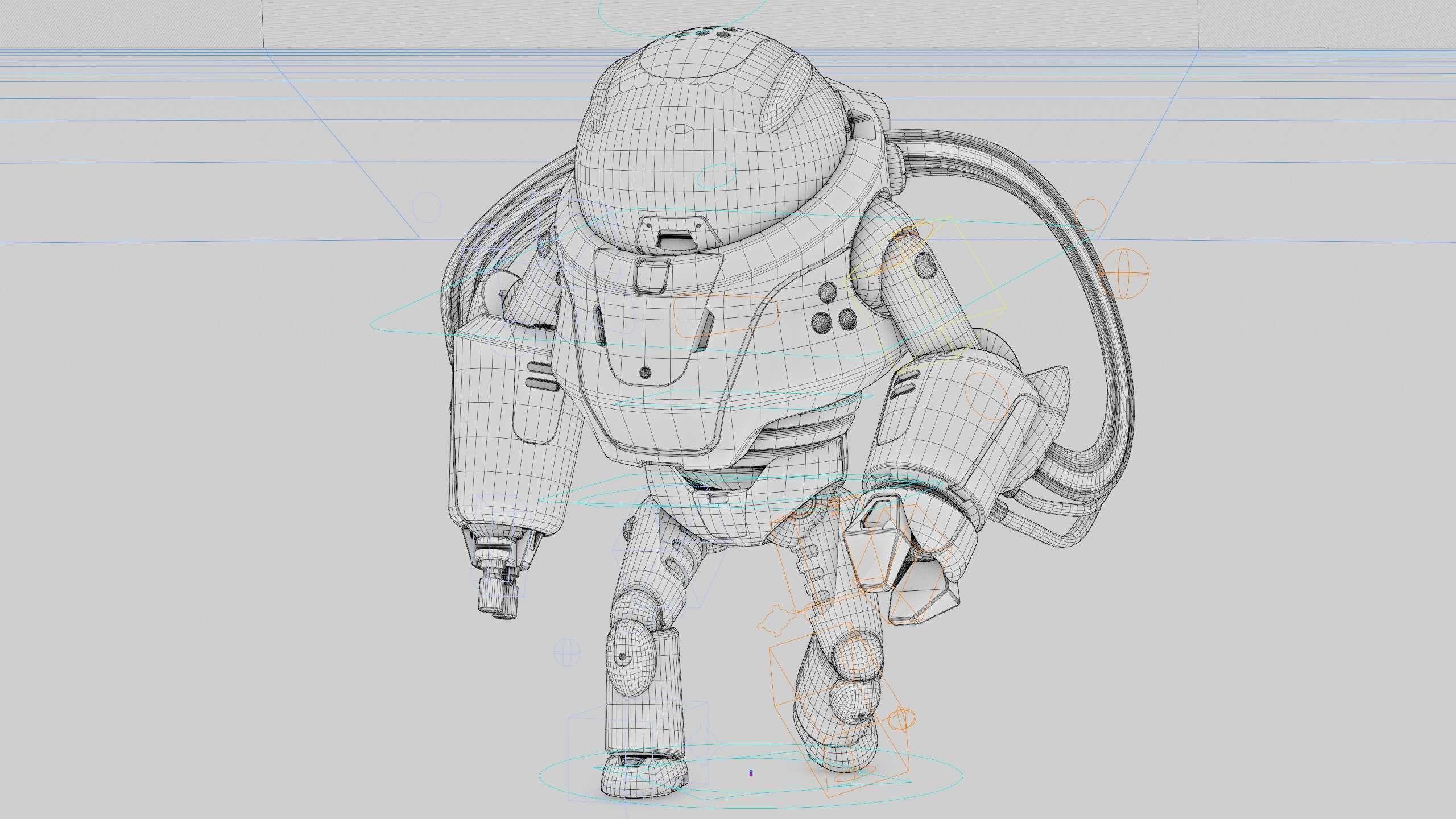 MINERAL PICKER BOT Rigged for Unreal Engine - Unity - MIXAMO 3D model_40