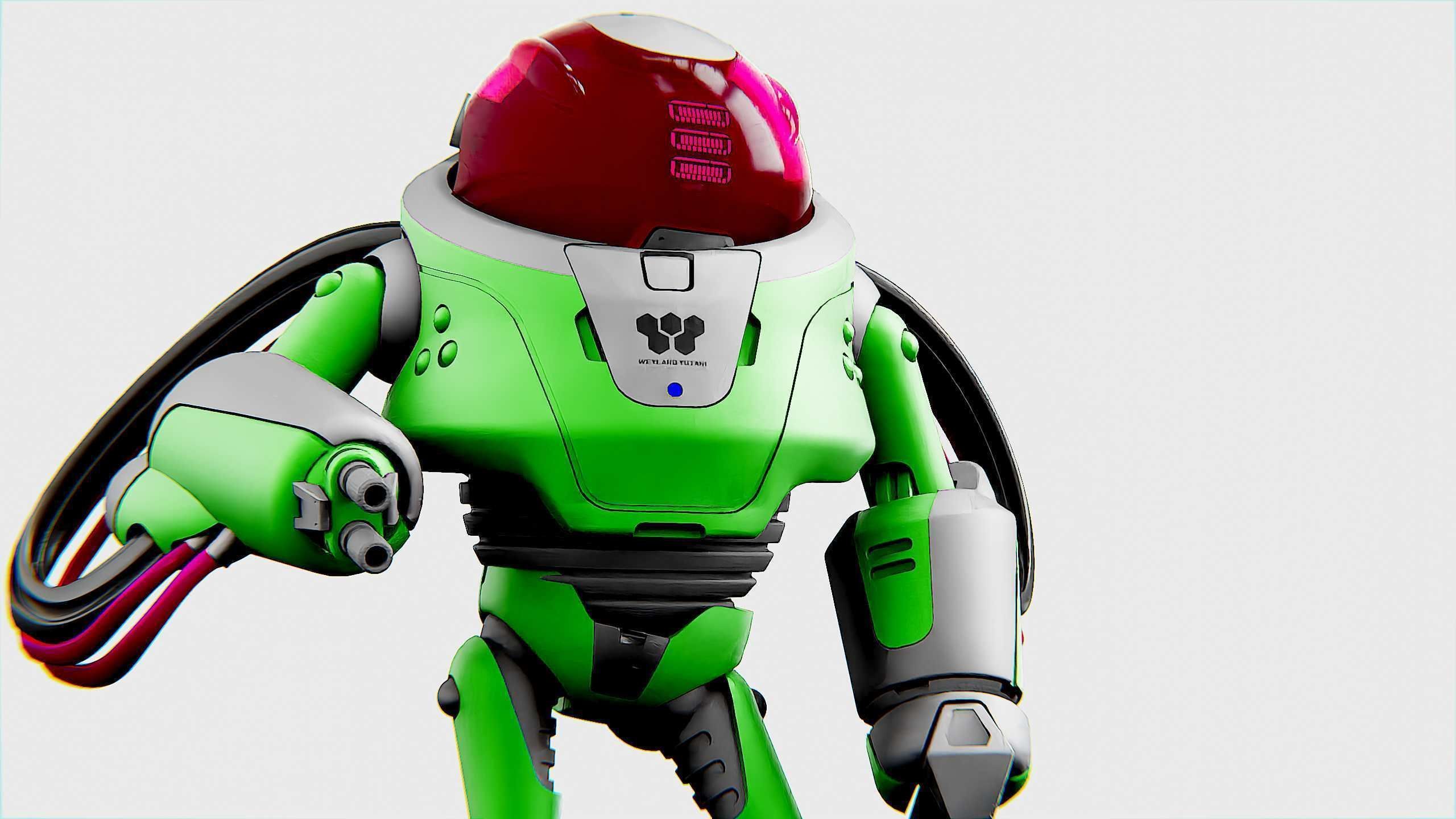 MINERAL PICKER BOT Rigged for Unreal Engine - Unity - MIXAMO 3D model_30