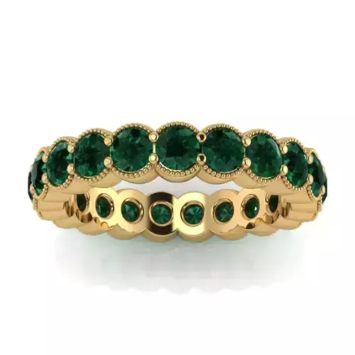Classic Milgrain Eternity Ring