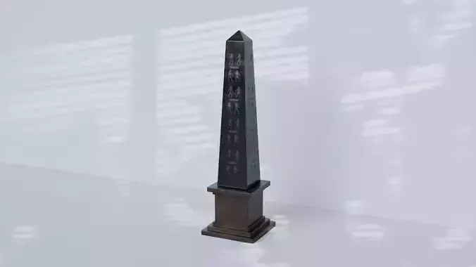 Decorative Obelisk Low-poly 3D model