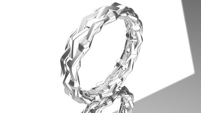 Smart Pattern Ring 3D model 3D printable | CGTrader