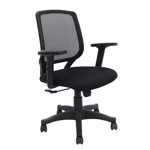 Cadeira Office Avila cor Preto Encosto Tela Mesh com Base Nylon 3D model