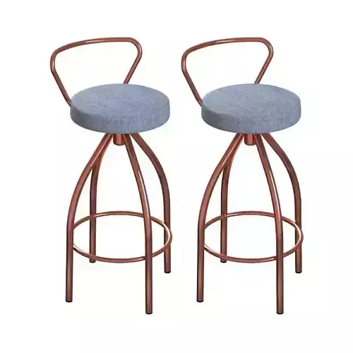 Banquetas Artois Cobre e Cinza 3D model