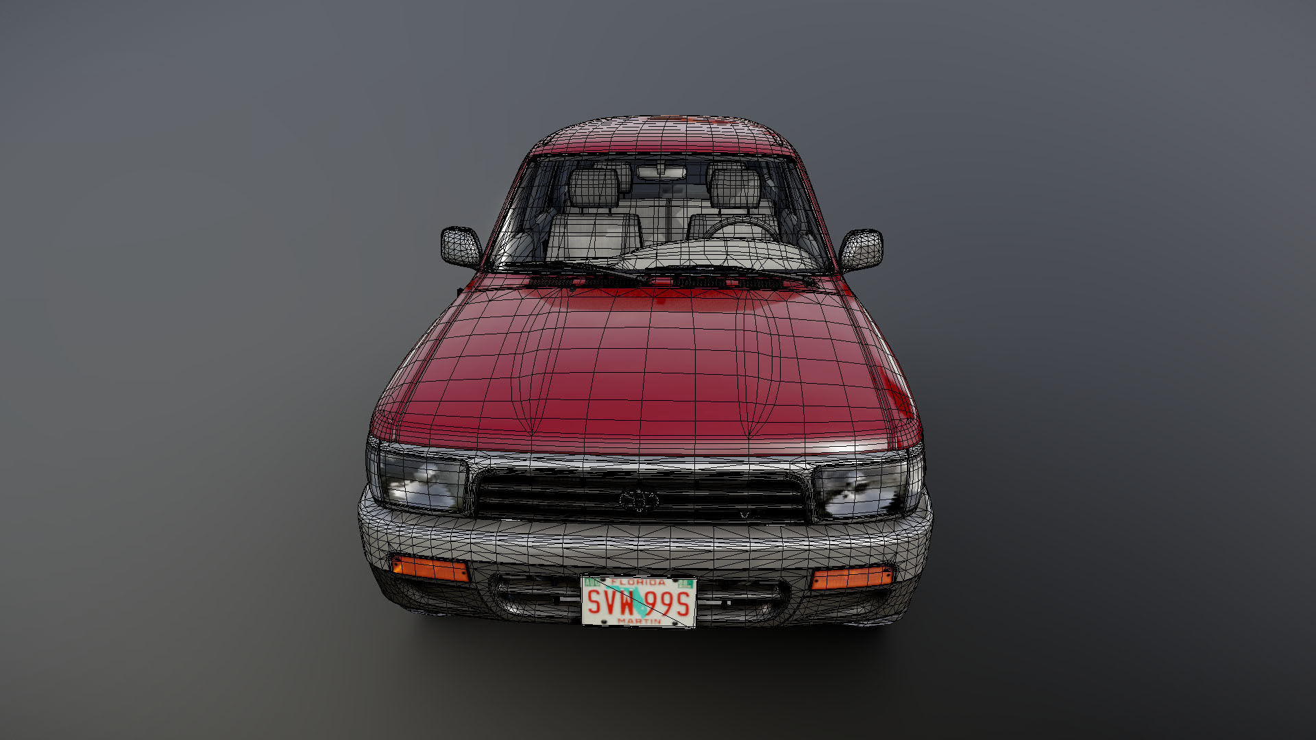 1994 Toyota 4Runner Low-poly 3D model_33