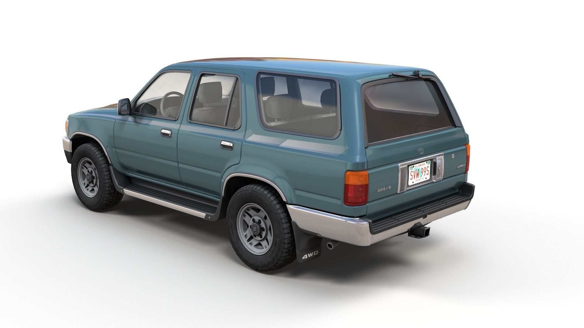 1994 Toyota 4Runner Low-poly 3D model_5