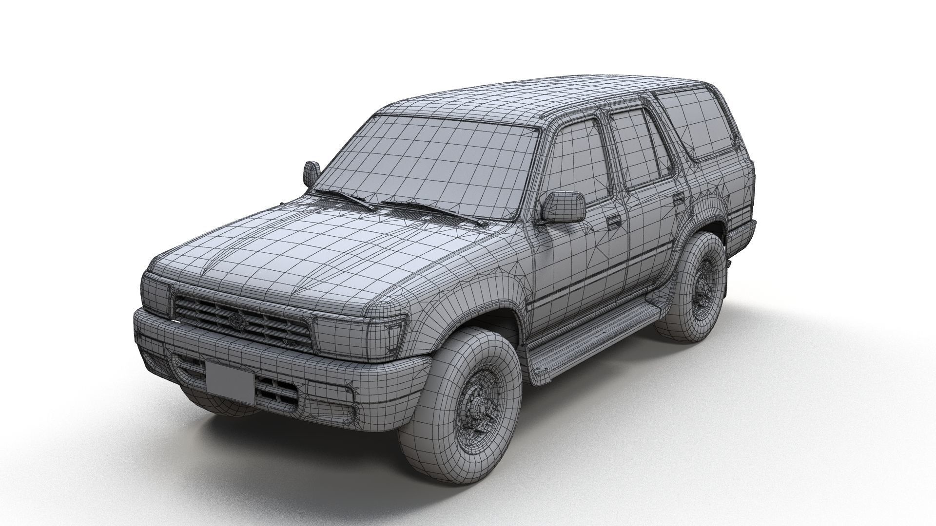 1994 Toyota 4Runner Low-poly 3D model_10