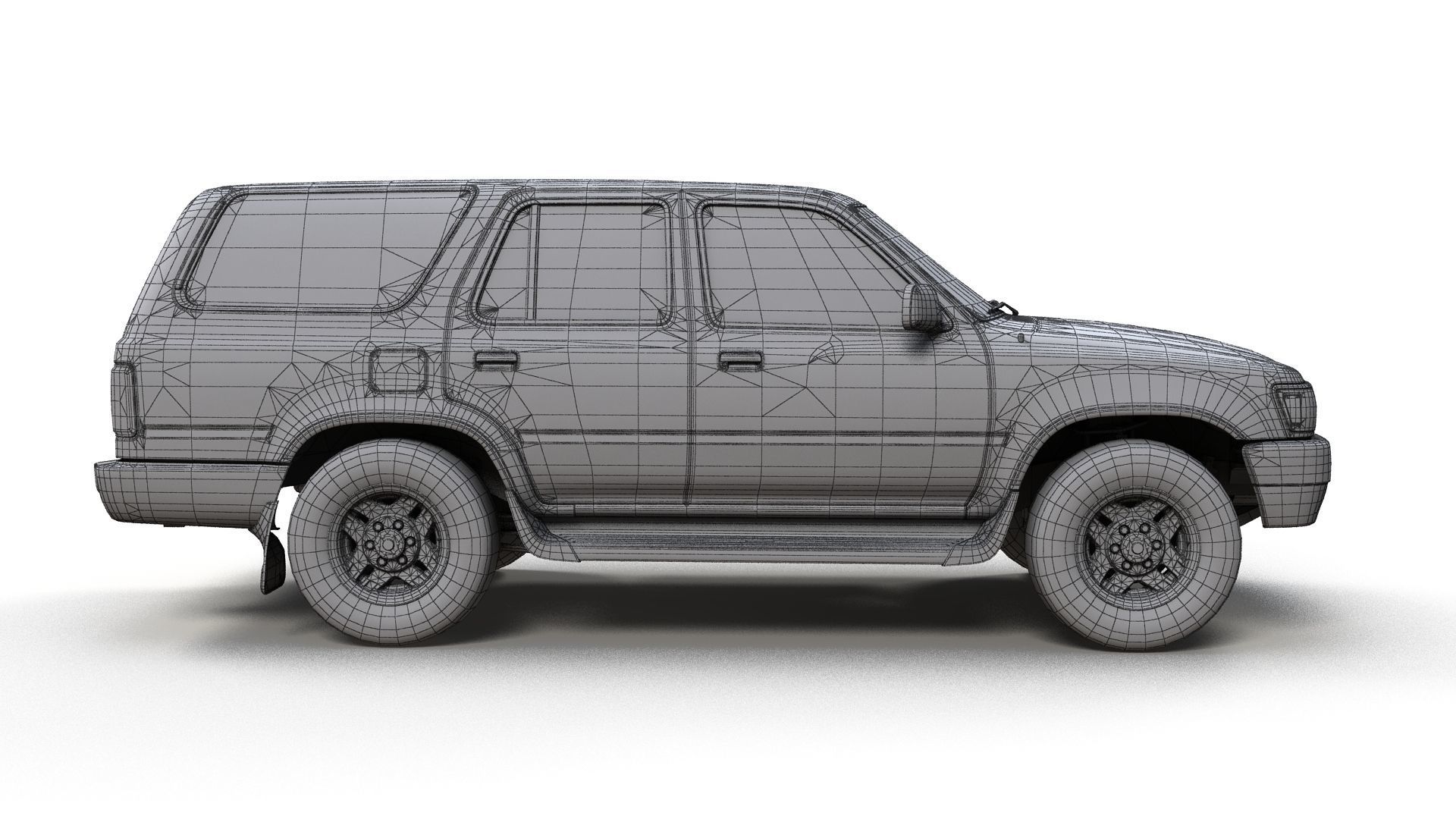 1994 Toyota 4Runner Low-poly 3D model_12