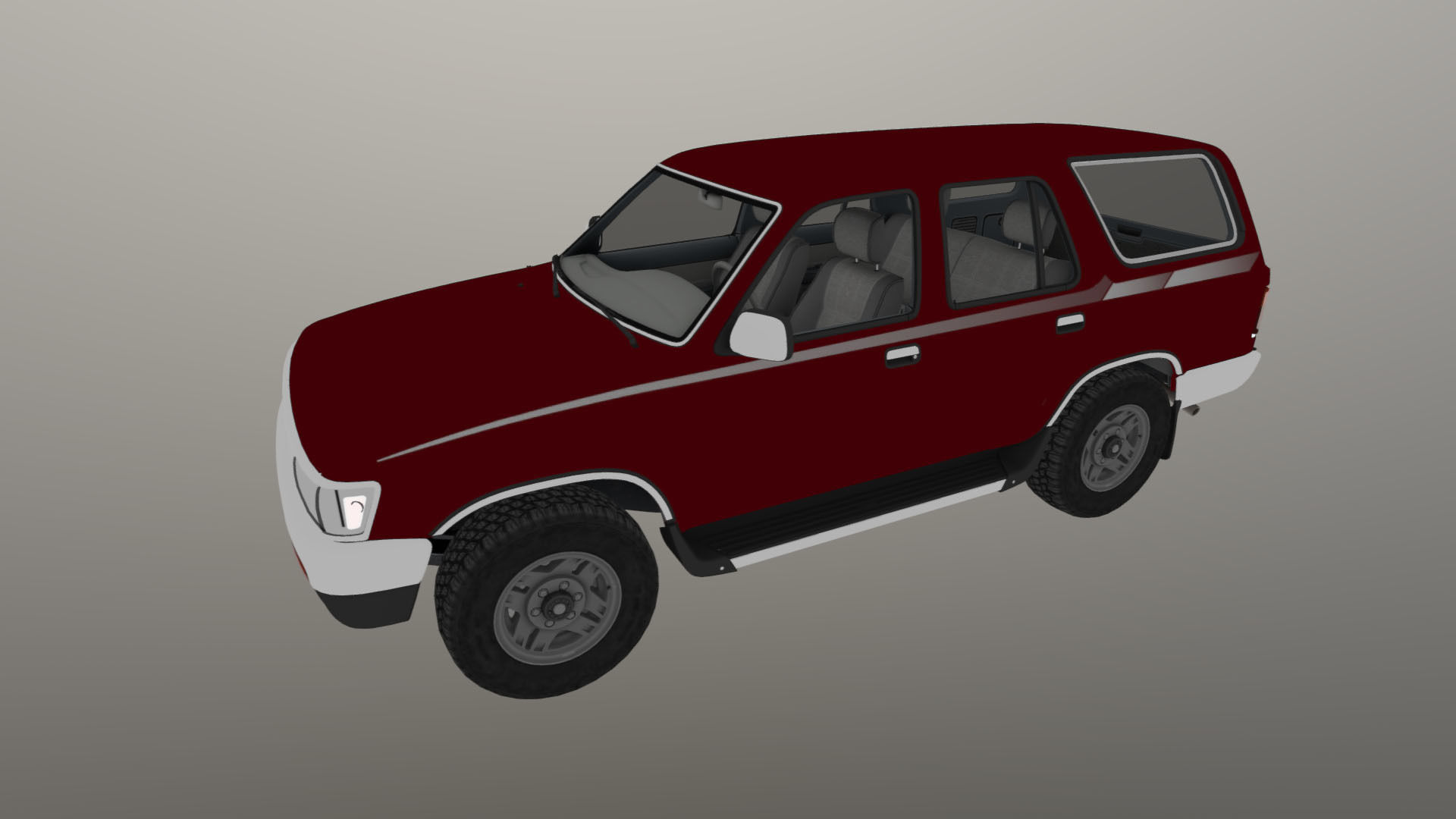1994 Toyota 4Runner Low-poly 3D model_38