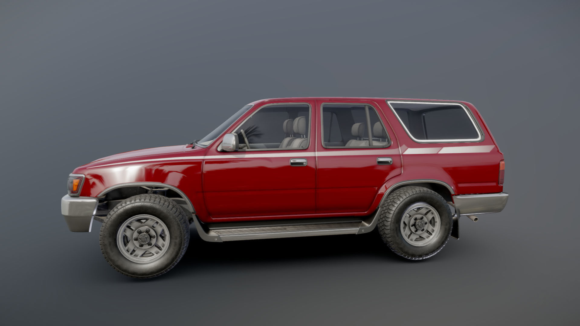 1994 Toyota 4Runner Low-poly 3D model_20