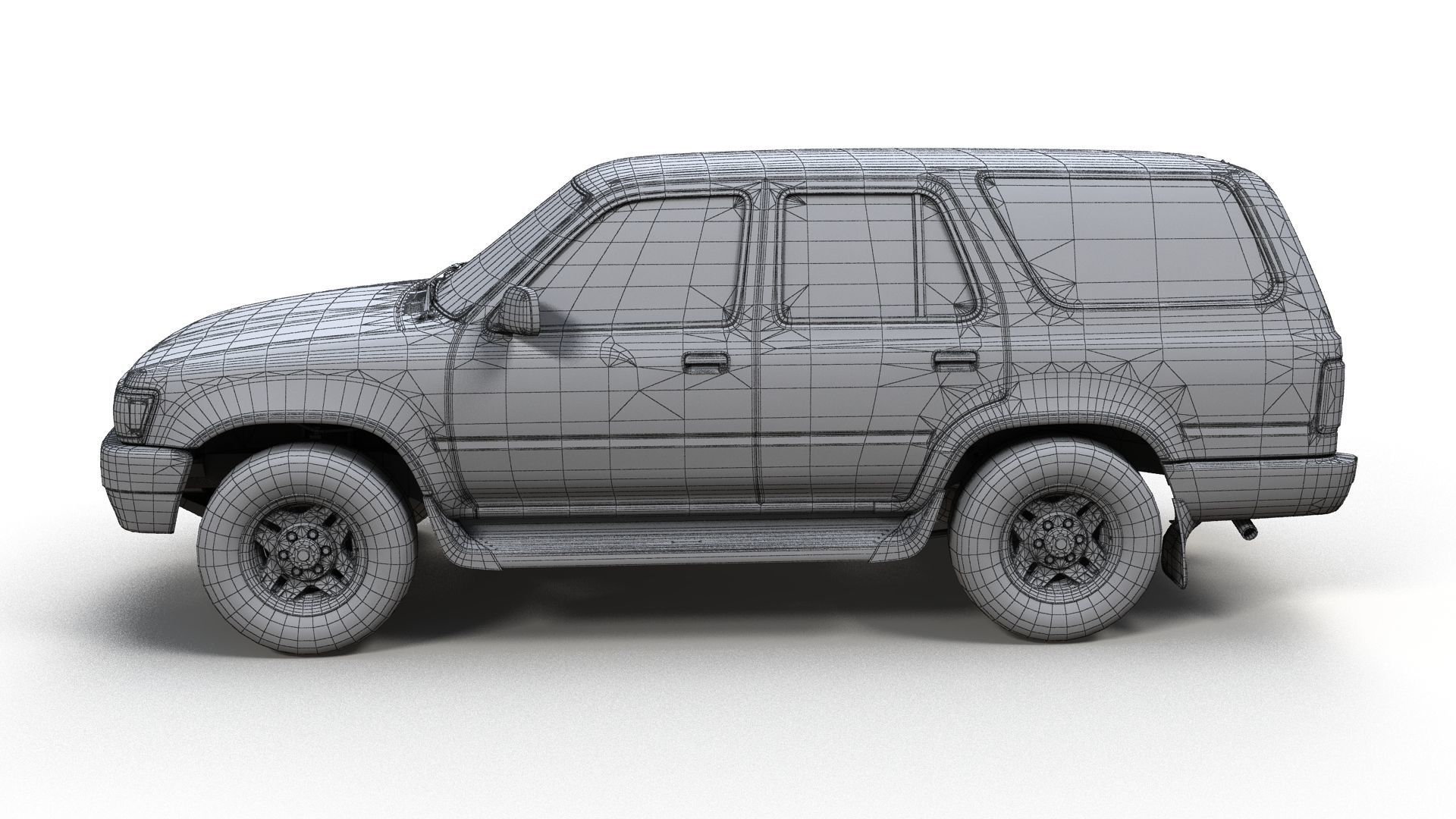 1994 Toyota 4Runner Low-poly 3D model_14