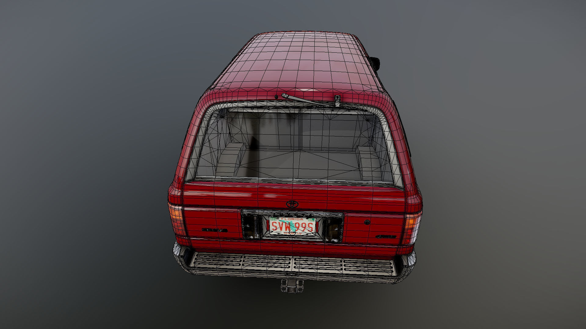 1994 Toyota 4Runner Low-poly 3D model_34