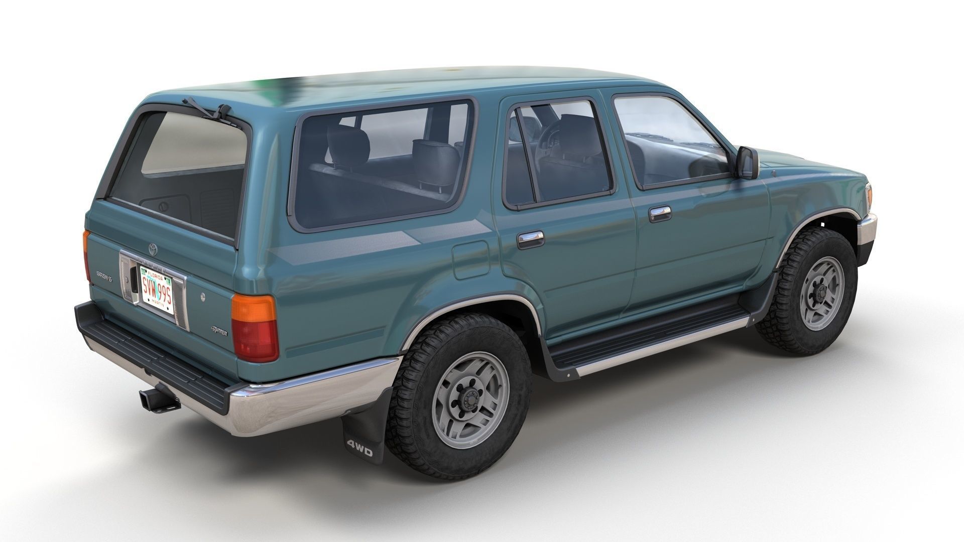 1994 Toyota 4Runner Low-poly 3D model_3