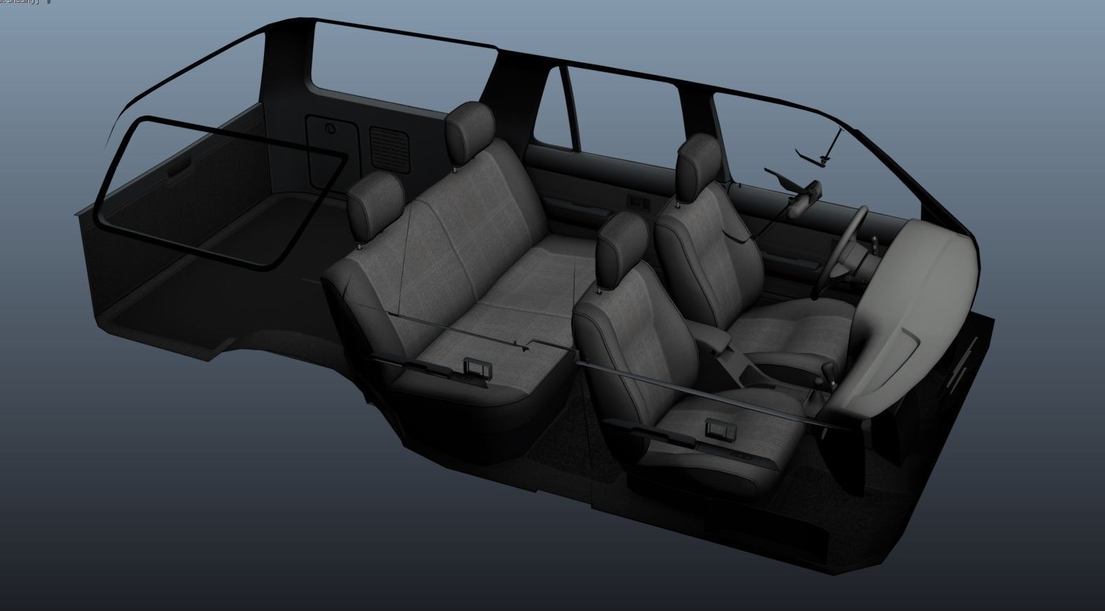 1994 Toyota 4Runner Low-poly 3D model_45