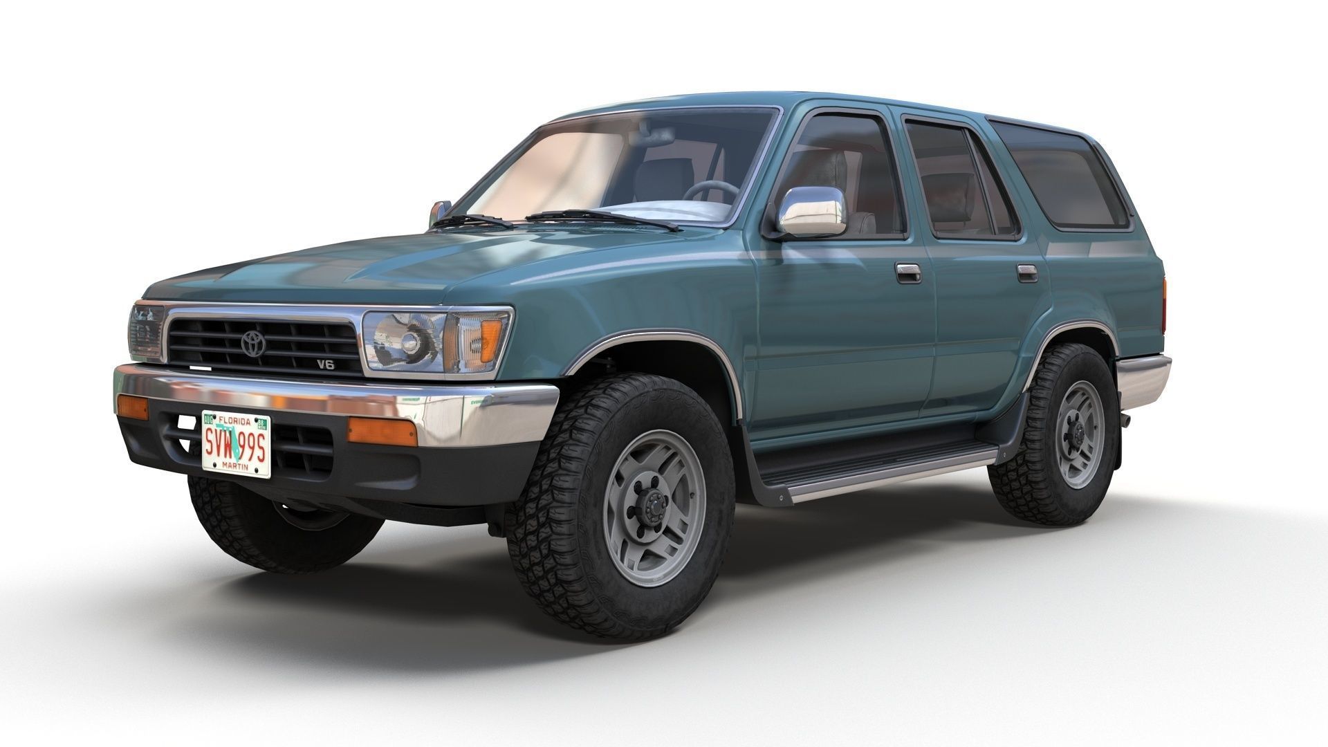 1994 Toyota 4Runner Low-poly 3D model_9