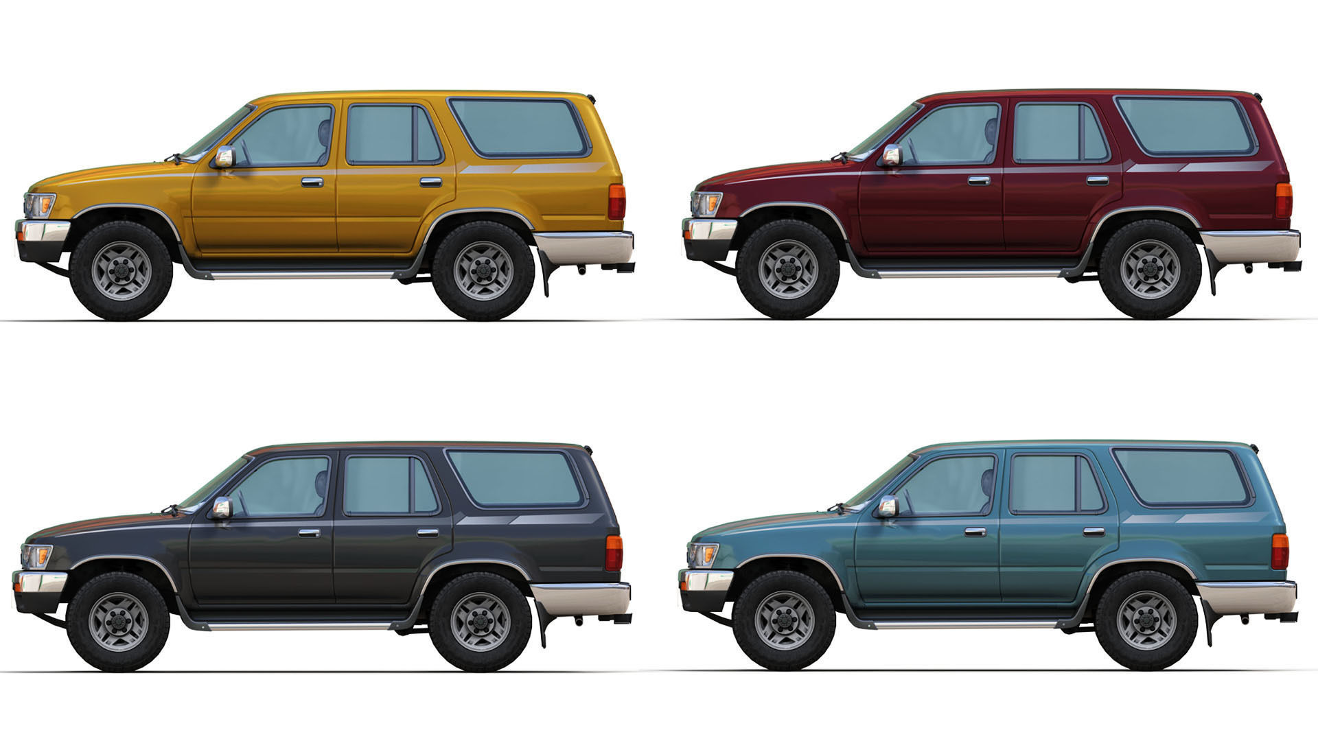 1994 Toyota 4Runner Low-poly 3D model_1