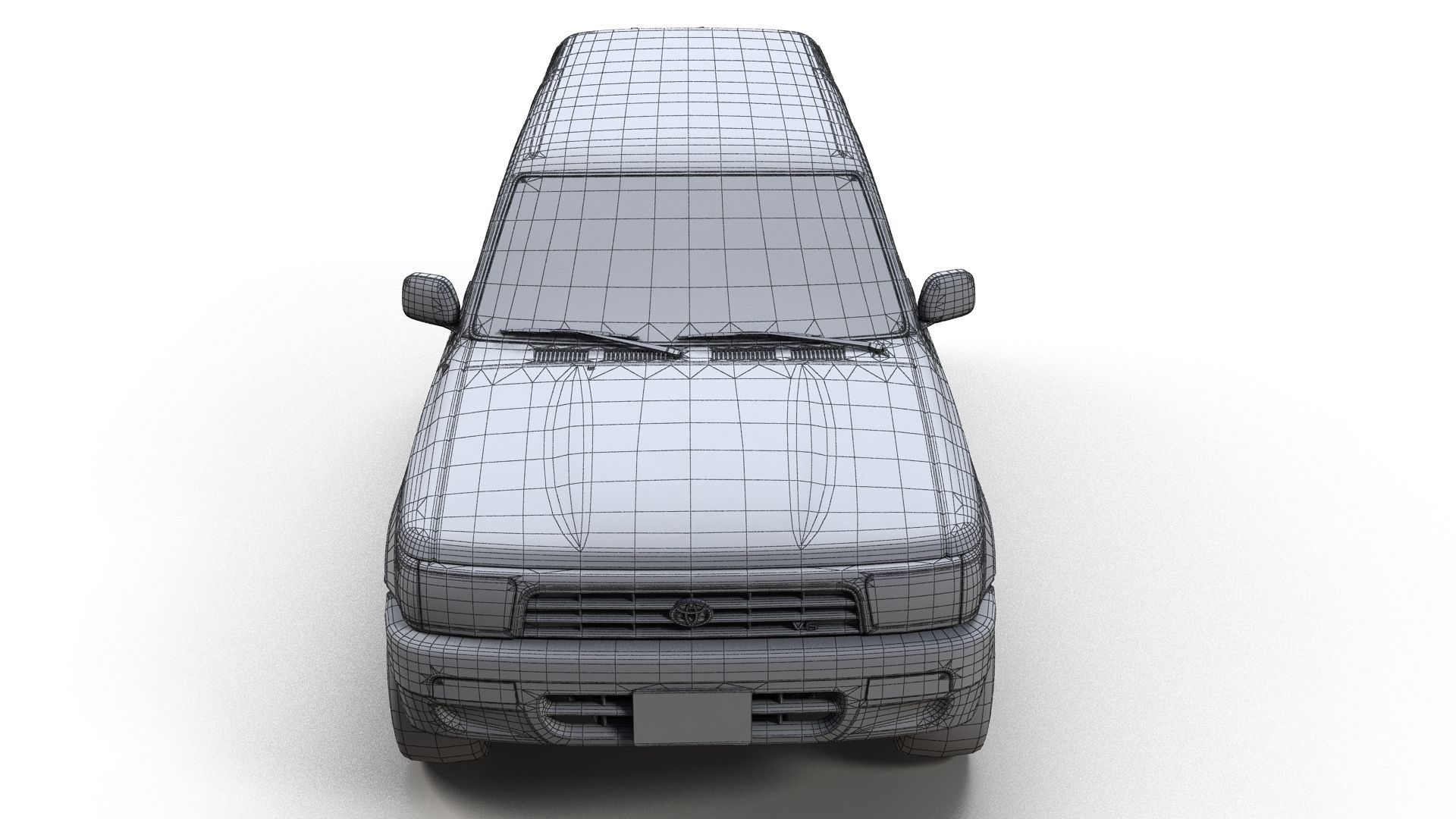 1994 Toyota 4Runner Low-poly 3D model_16